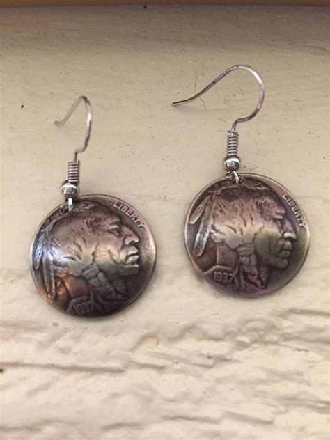 Buffalo Head Nickel Earrings