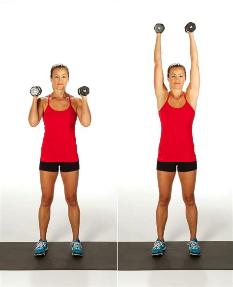 Push Press | Running and Dumbbell CrossFit Workout | POPSUGAR Fitness ...