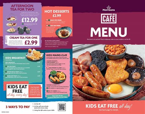 Morrisons Cafe Menu