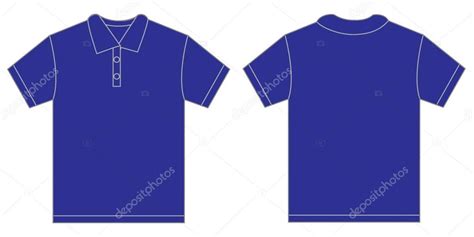 Blue Polo Shirt Design Template For Men Stock Vector by ©airdone 89809252