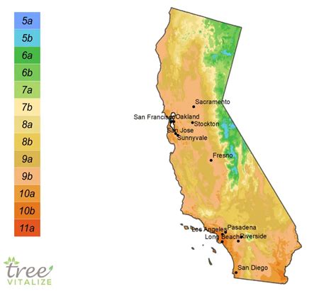 Planting Zones California - Hardiness, Gardening & Climate Zone