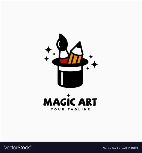 Magic art logo Royalty Free Vector Image - VectorStock