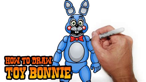 How To Draw Toy Bonnie Fnaf 2 - ToyWalls