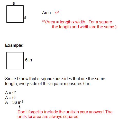 Area Formula - Your Reference Guide for Algebra Formulas