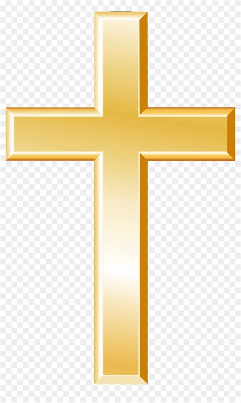 Christian Cross Icon - Transparent Background Gold Cross Clipart - Free ...