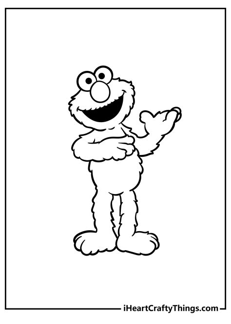 Gangster Elmo Coloring Pages