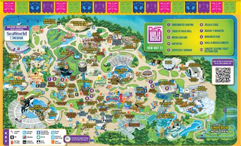 Theme Park Brochures SeaWorld San Diego Map 2022 | ThemeParkBrochures.net