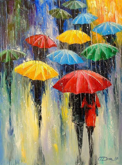 Rain Painting by Olha Darchuk | Saatchi Art