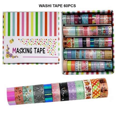 WASHI TAPE 60PCS at best price in Mumbai by Ravray Craft & Stationery ...