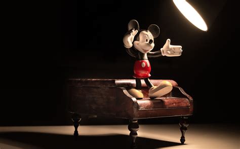 Disney mickey mouse on a piano-Macro Photo HD Wallpaper Preview ...