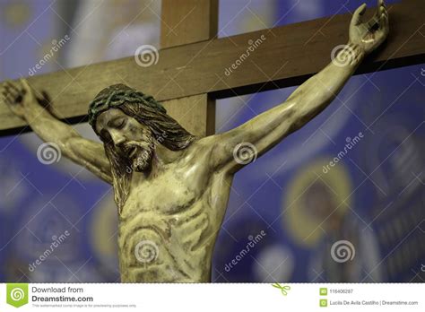 Praying for Jesus Christ in the Cross Stock Image - Image of suffering ...