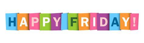 Happy Friday Colorful Typography Banner Stock Illustration - Download ...