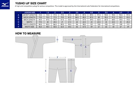 Judo Gi Size Chart | ubicaciondepersonas.cdmx.gob.mx