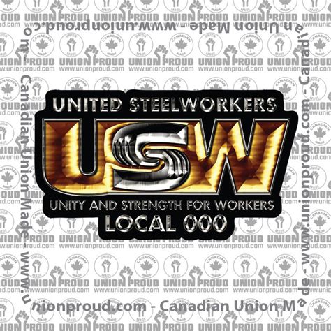 USW Luxury Logo Decal – unionproud.com