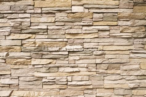 Stacked Stone Wall Wallpaper Mural | Wallsauce AU