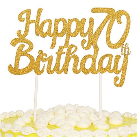 Cake Decorations: 13+ Happy 70Th Birthday Cake Topper