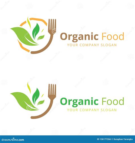 Organic food logo , Vector stock vector. Illustration of vegan - 136177266