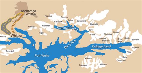 College Fjord Map - TravelswithKathySlamp