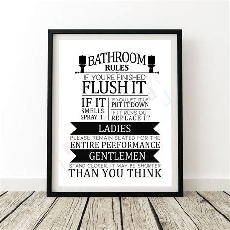 Bathroom Signs Funny Printable