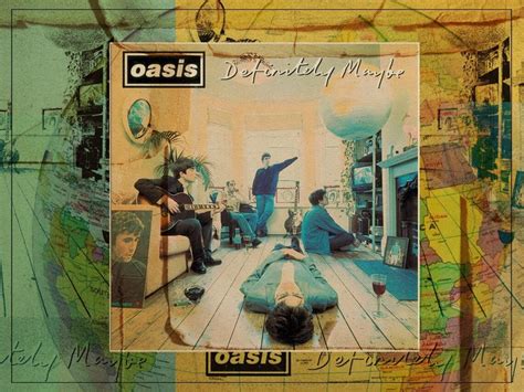 Who is on the album cover of ‘Definitely Maybe’ by Oasis?