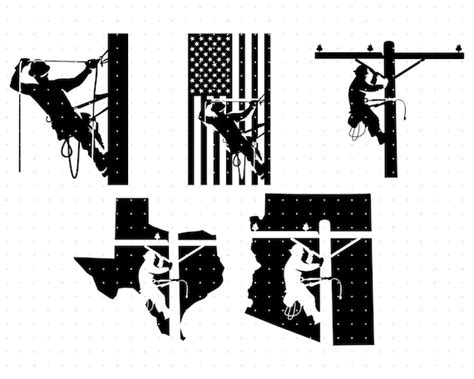 Lineman Svg Lineman With American Flag Svg Lineman Texas Map - Etsy