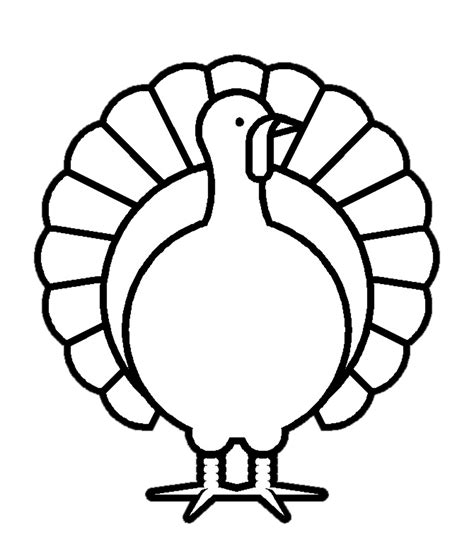 Download High Quality turkey clipart black and white small Transparent ...