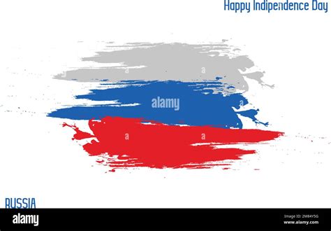 Russia National Flag Grunge Brush Stroke Vecctor Design Flag of Russia ...