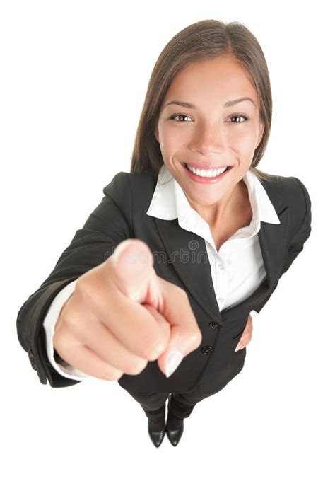 Woman pointing at camera stock photo. Image of funny - 13779244