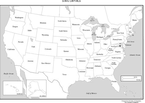 Labeled States Map