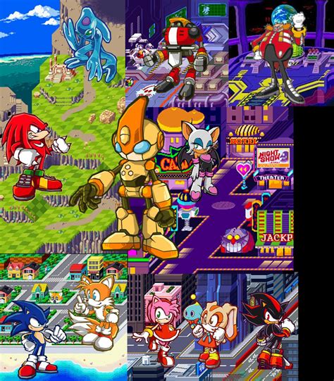 Sonic Battle Characters and Places by SondowverDarKRose on DeviantArt