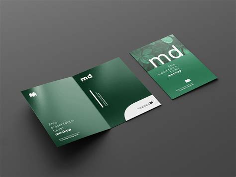 Free Corporate Presentation Folder Mockup PSD Set - Good Mockups