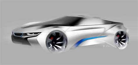 BMW i8 Concept Spyder - Design Sketch - Car Body Design