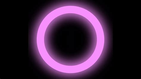 Ring Light Background, Neon Orb Or Circle Light Sign Glowing Ring Or ...