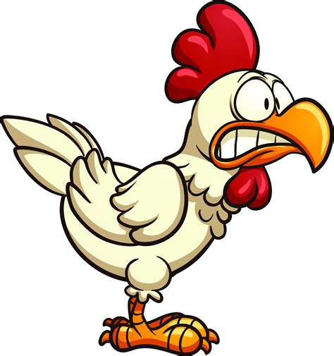 Scared Chicken Cartoon Images