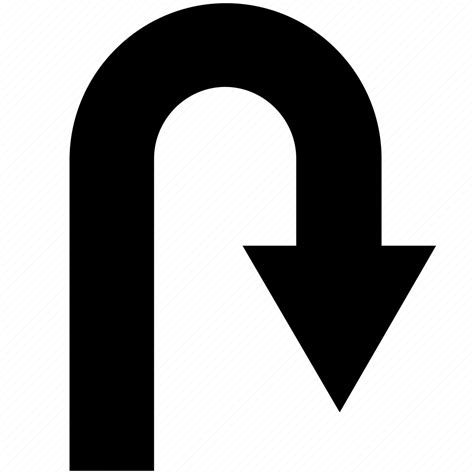 Arrow, direction, right, turn, u-turn icon - Download on Iconfinder