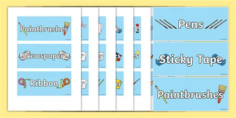 👉 Classroom Equipment Storage Labels - Primary Resources