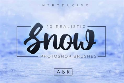 10 Realistic Photoshop Snow Brushes - Design Cuts