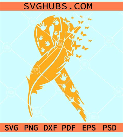 Childhood Cancer SVG, Gold ribbon svg, Childhood cancer awareness svg