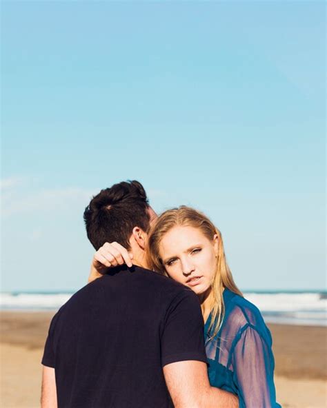 Free Photo | Couple hugging on beach