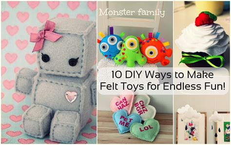 10 DIY Ways to Make Felt Toys for Endless Fun - DIY Craft Projects