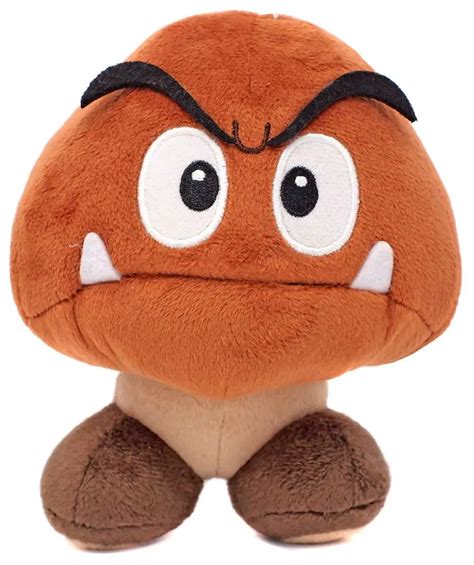 Super Mario All Star Collection Goomba 6 Plush San-Ei Little Buddy - ToyWiz