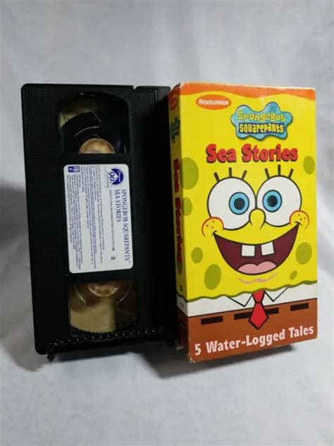 SPONGEBOB SQUAREPANTS SEA Stories VHS Tape Nickelodeon EUR 7,74 ...