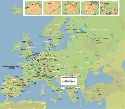 Europe Train Map