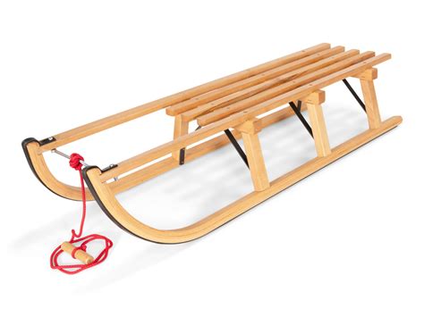 Gloco Sirch Wooden Snow Sled Davos 43" Germany - Snow sleds online