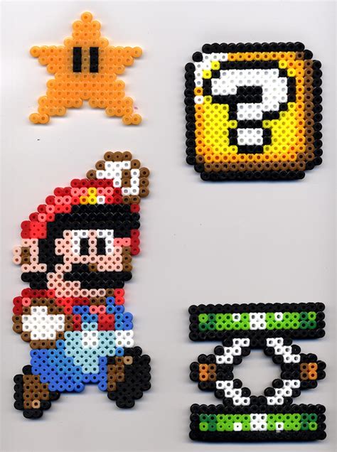 Mario, etc. in Perler Beads by BlueKecleon15 on DeviantArt