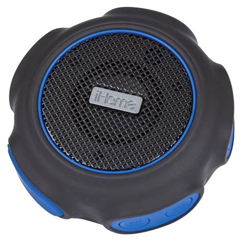 iHome iBT82BLC Waterproof + Shockproof Speaker Black/Blue - Walmart.com