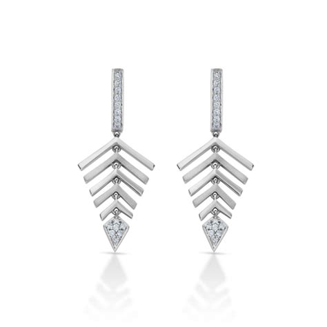 Buy Platinum Earring For Women | Latest Designes | Gandaram Jewellers