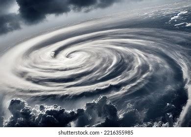 Hurricane Super Typhoon Over Ocean Atmospheric Stock Photo 2216355985 ...