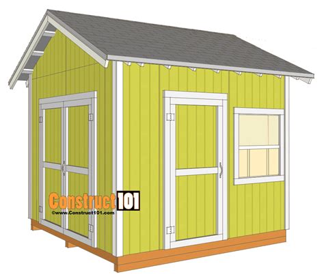 10x10 shed building plans with material list ~ shed plans canada