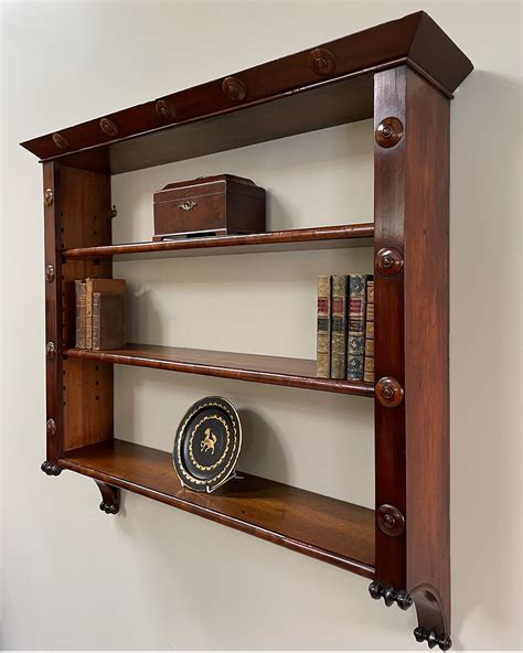 Antique wall shelves, 19th century shelves, mahogany wall shelves ...